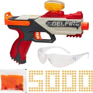Nerf Pro Gelfire Legion Spring Action Blaster Gun 5000 Rounds 130 Hopper, Protec